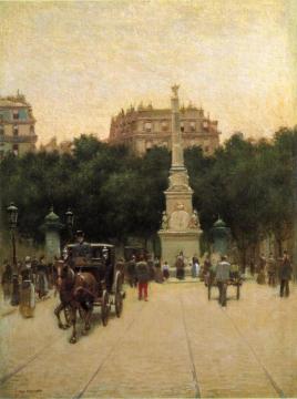 A Boulevard in Paris Artwork by Paul Cornoyer
