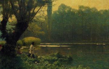 Summer Afternoon on a Lake Artwork by Jean Leon Gerome