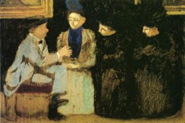 The  Discussion Artwork by Edouard Vuillard