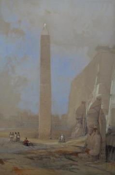 Obelisk at Luxor Artwork by David Roberts