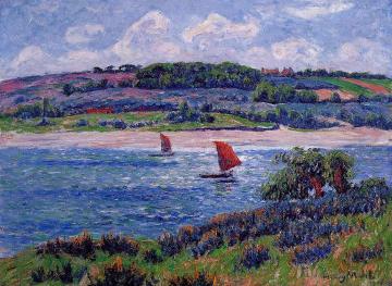 Balon River, Fnistere Artwork by Henry Moret