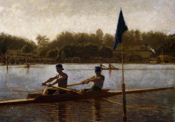 The Biglin Brothers Turning The Stake Boat Artwork by Thomas Eakins