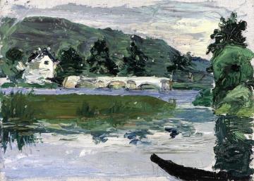 Landscape with Bridge Artwork by Wassily Kandinsky
