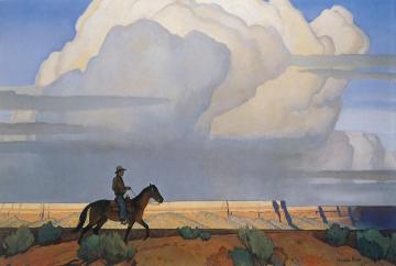 Desert Journey Artwork by Maynard Dixon