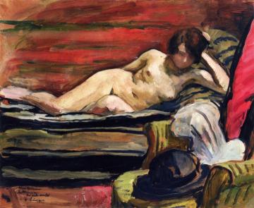 Nude On A Couch Artwork by Henri Lebasque