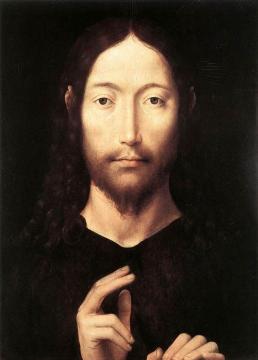 Christ Giving His Blessing Artwork by Hans Memling