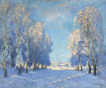 Winter Day Artwork by Konstantin Gorbatov