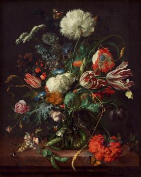 Vase Of Flowers Artwork by Jan Davidsz De Heem