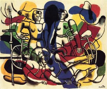Beautiful Cyclists Artwork by Fernand Léger