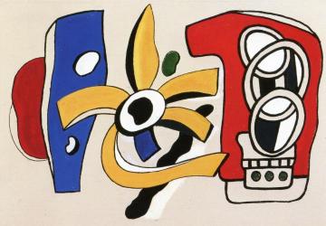 Yellow Star Artwork by Fernand Léger