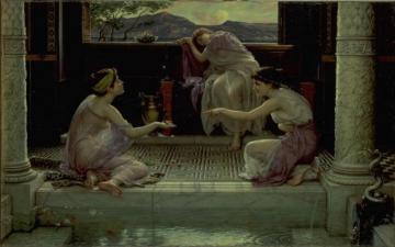 Knuckle Bones Artwork by Sir Edward John Poynter