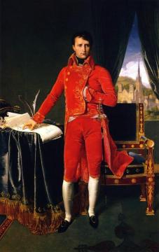 Napoleon Bonaparte In The Uniform Of The First Consul Artwork by Jean Auguste Dominique Ingres