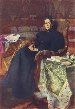 Portrait of E.P. Sheremetieva Artwork by Nikolai Petrovich Bogdanov-belsky