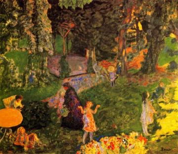 The Family In The Garden Artwork by Pierre Bonnard