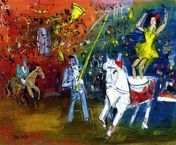 L'Écuyère à Panneaux Artwork by Jean Dufy