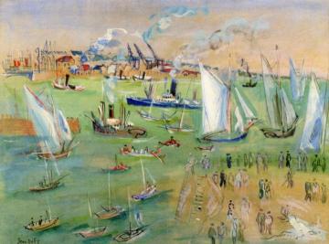 The Port Of Le Havre Artwork by Jean Dufy