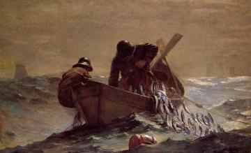 The Herring Net Artwork by Winslow Homer