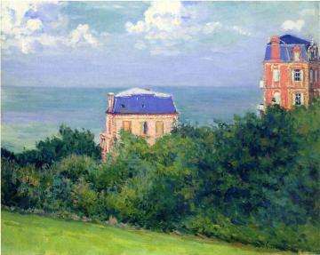 Villas At Villers-sur-mer Artwork by Gustave Caillebotte