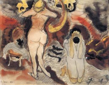 Te Nana (nana Before The Mirror) Artwork by Charles Demuth