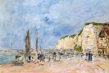 Dieppe, the Pollet Cliffs Artwork by Eugène-Louis Boudin