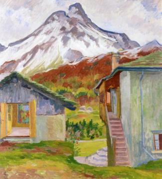 Autumn Landscape, Margna Artwork by Giovanni Giacometti