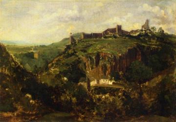 Bourg en Auvergne Artwork by Théodore Rousseau