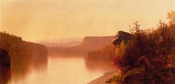 Autumn Lake Scene Artwork by Jervis McEntee