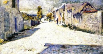 Giverny: Road Looking West Toward Church Artwork by Dawson Dawson-Watson