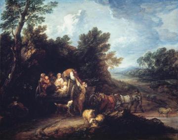 The Harvest Wagon Artwork by Thomas Gainsborough