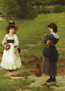 The Town and Country Mouse Artwork by George Dunlop Leslie