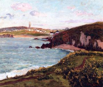 Landscape near Douarnenez, Brittany Artwork by Maxime Maufra