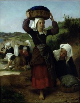 Washerwomen of Fouesnant Artwork by William Adolphe Bouguereau