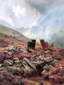 Highland Mists Artwork by Louis Bosworth Hurt