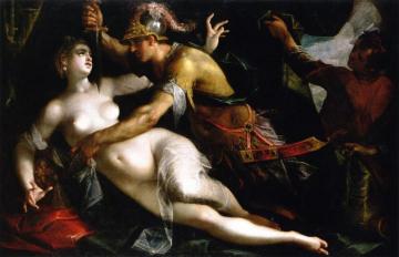 Tarquinius And Lucretia Artwork by Hans von Aachen