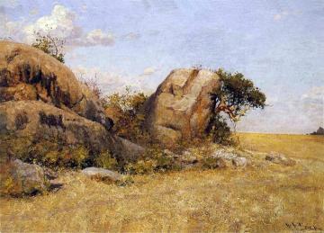 Rocks, Lion Group Artwork by William Robinson Leigh