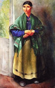 A Roman Peasant Artwork by Moise Kisling