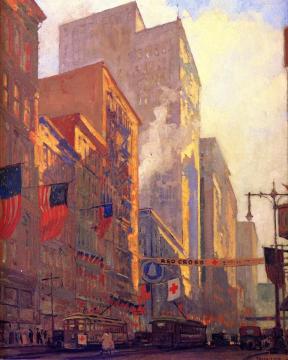 Red Cross Drive Artwork by Frank Nuderscher