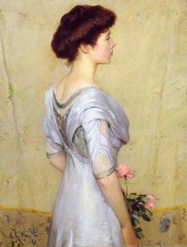 The Pink Rose Artwork by Lilla Cabot Perry