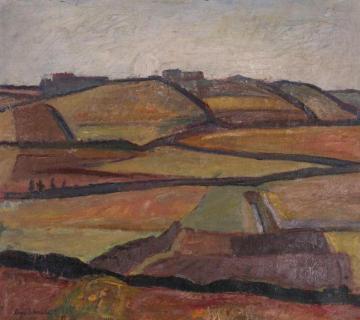 Rural Landscape (akerlandskap) Artwork by Aage Storstein