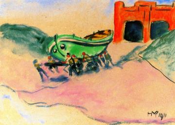 Lifeboat Artwork by Franz Heckendorf