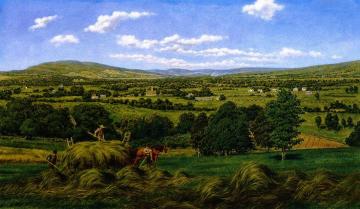 Harvesting The Hay, Sussex, N. B. Artwork by William George Richardson Hind