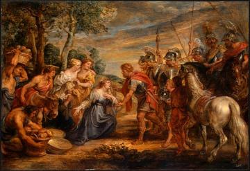 The Meeting of David and Abigail Artwork by Peter Paul Rubens