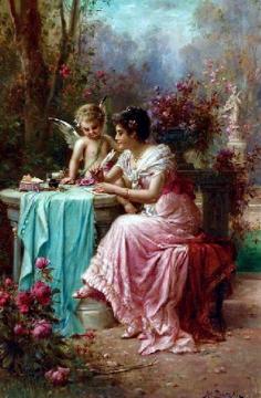 The Love Letter Artwork by Hans Zatzka