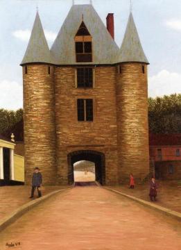Villeneuve-sur-Yonne, Sens: Porte Or Artwork by Camille Bombois