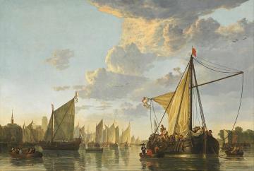 The Maas at Dordrecht Artwork by Aelbert Cuyp