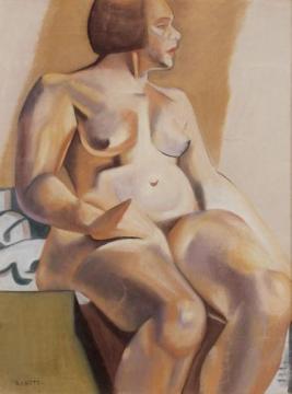 Nude, Academic (Nu académique) Artwork by André Lhote