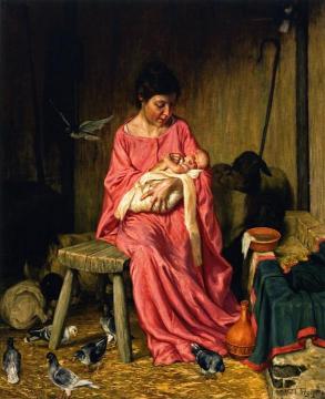 Madonna And Child Artwork by William Trego