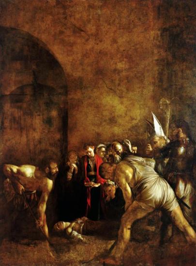 The Burial Of St. Lucy Artwork by Caravaggio