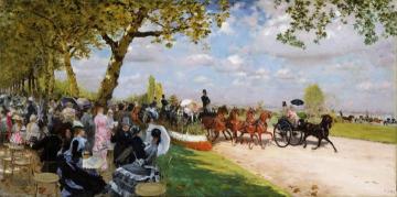 Return From The Races Artwork by Giuseppe de Nittis