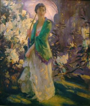 Marie in the Garden Artwork by Peder Severin Kroyer